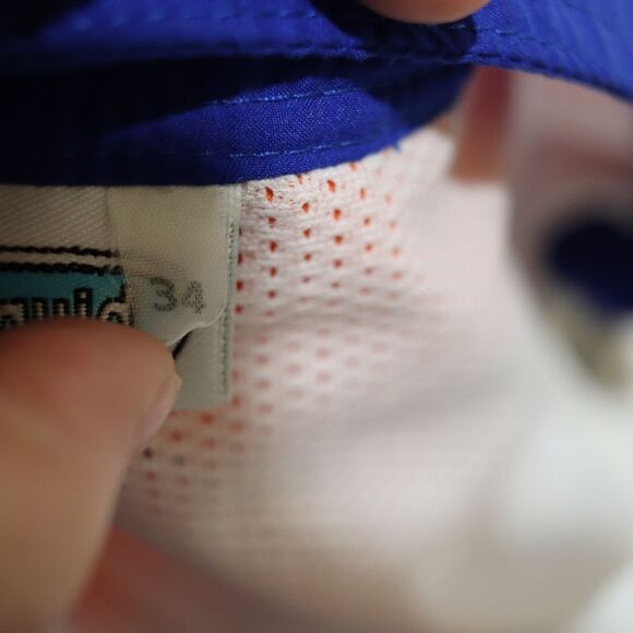 Liquid Men Orange & Blue Short Swim Trunks Vacation Beach 34 Medium - Picture 7 of 8